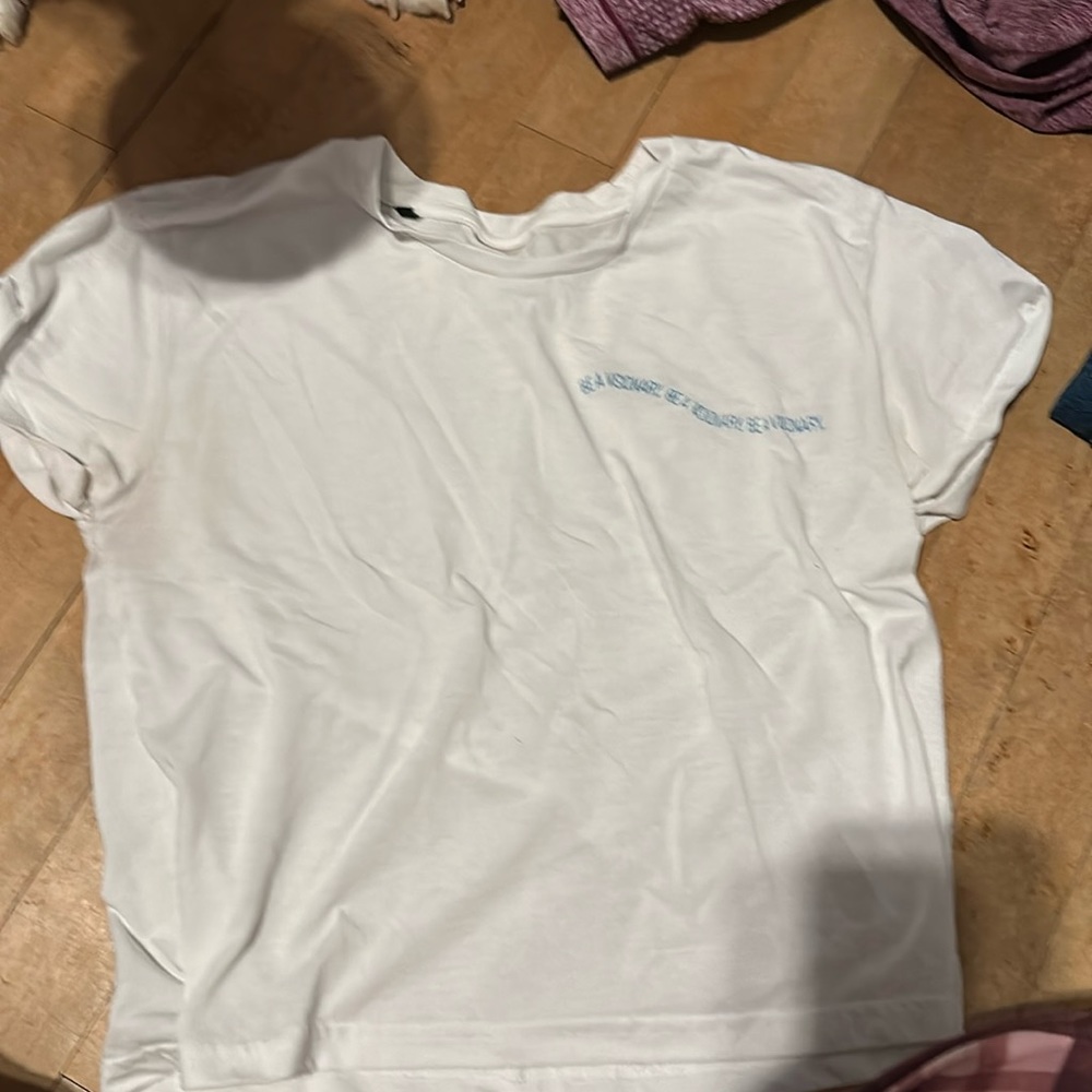 White Gymshark Be a Visionary Tee